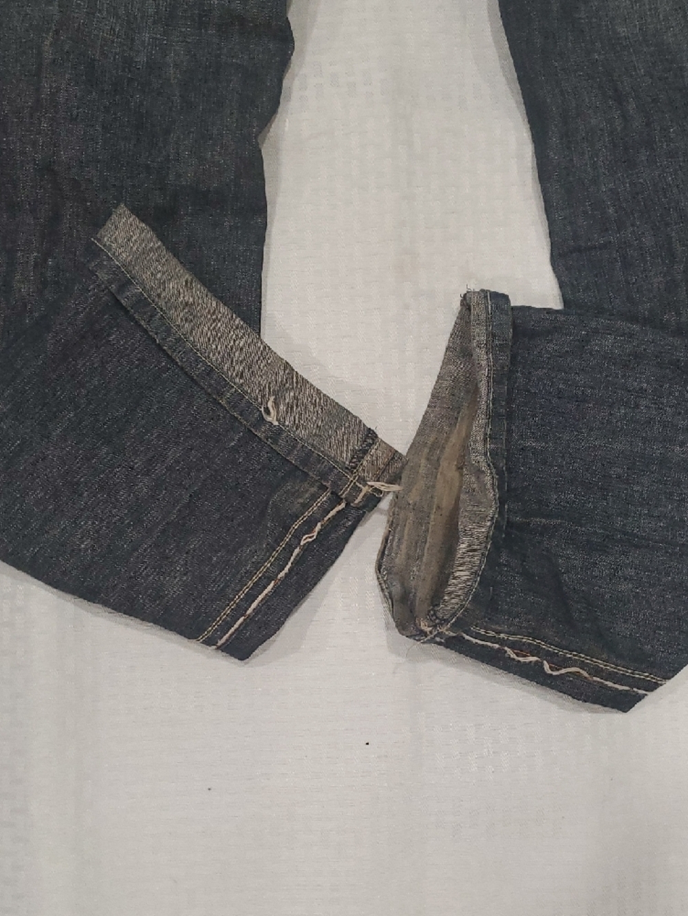 Y2k Laguna B Men's Straight leg  Jeans with Yellow Large Pocket  Detail - Picture 2 of 16